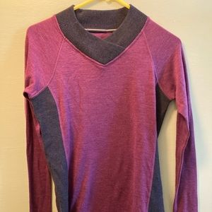 S Smart Wool Maroon Base Layer